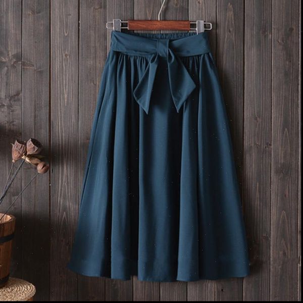 

popalia sprint autumn pleated bow women skirt elegant midi high waist a line casual female skirts party fashion, Black