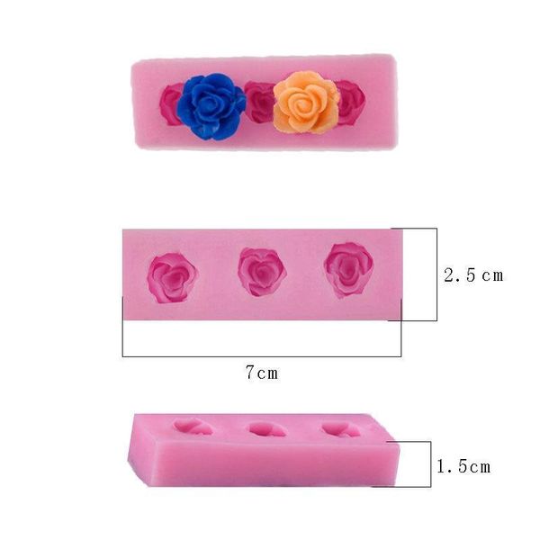 

cake tools baking small rose silicone mold for decorations,silicone chocolate sugar fondant cooking diy gift