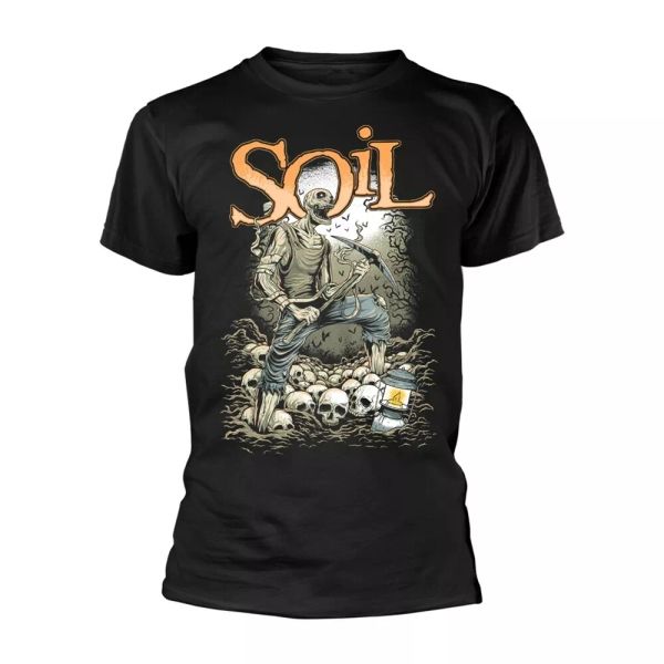 

soil pickaxe official t-shirt men unisex, White;black