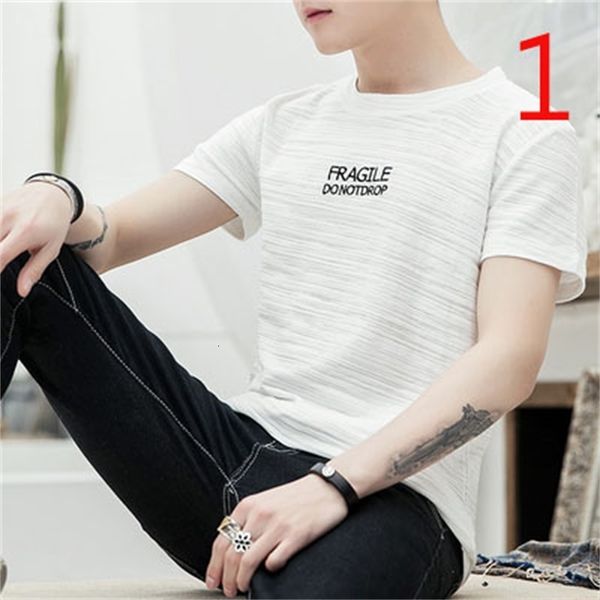 

men's t-shirts t-shirt trend loose casual anime printing wild hong kong style round neck short sleeve oks1, White;black
