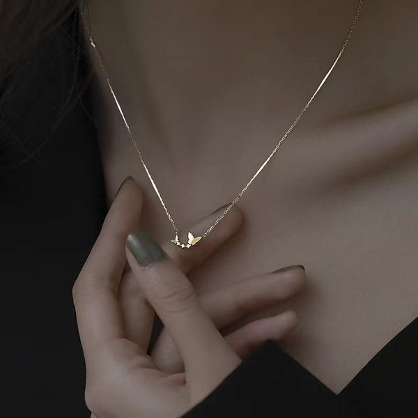 

pendant necklaces clavicle chain moon lady exquisite simple atmosphere temperament cold personality, Silver