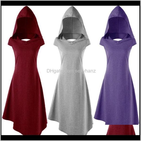 

costume accessories woman medieval vintage dress hollow back hooded archer cosplay costumes gothic renaissance irregular party vestido as9lh, Silver