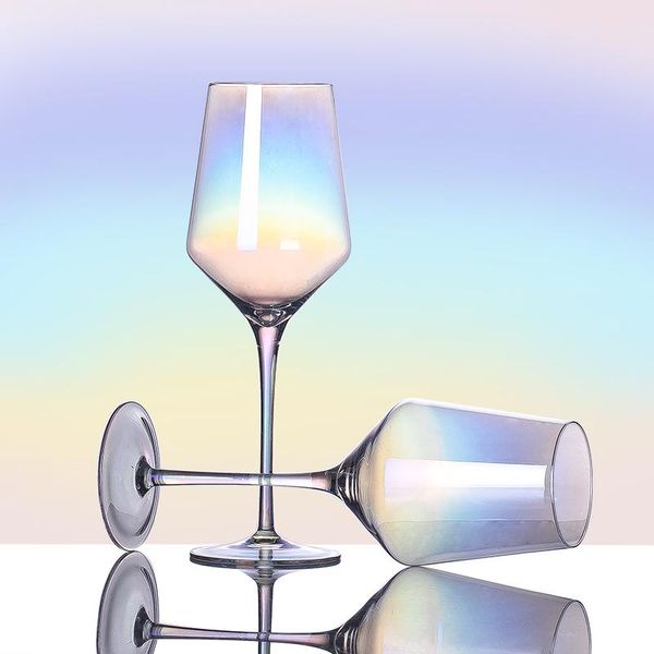 

hip flasks crystal glass rainbow red wine goblet home drinkware creative u-shaped decanter chanpagne cup drinking utensils