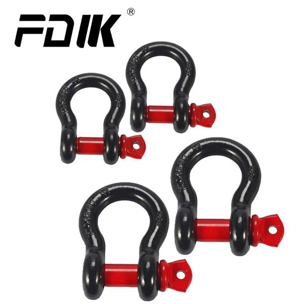 

theft protection 2ps car trailer rope u-shaped hook off-road with shackle traction