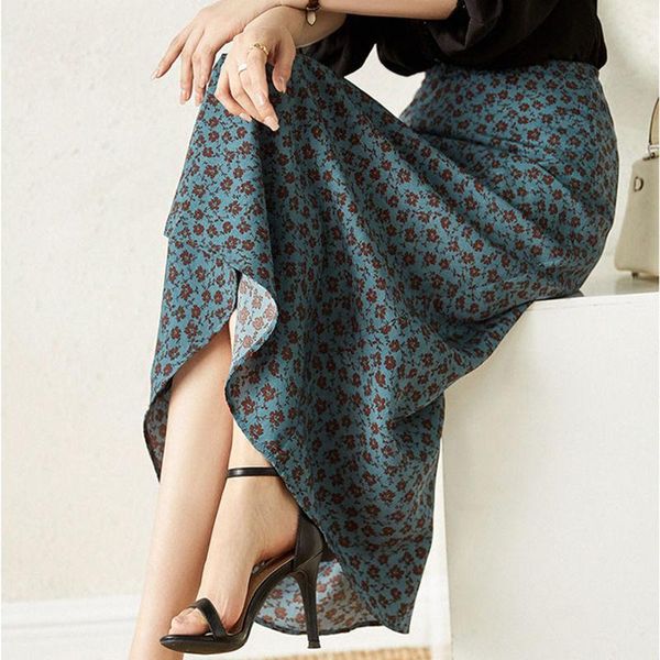 

skirts skirt bottom is versatile, 2021 summer fashion temperament, waist shows thin fishtail a-line skirt[delivery within 12 days], Black