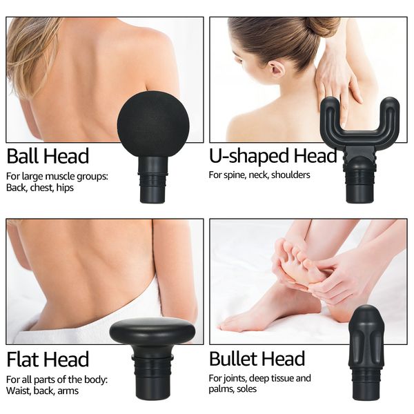 

portable mini massage gun electric fascia gun usb charging 4 speeds handheld percussion massager gun for pain reliefscouts
