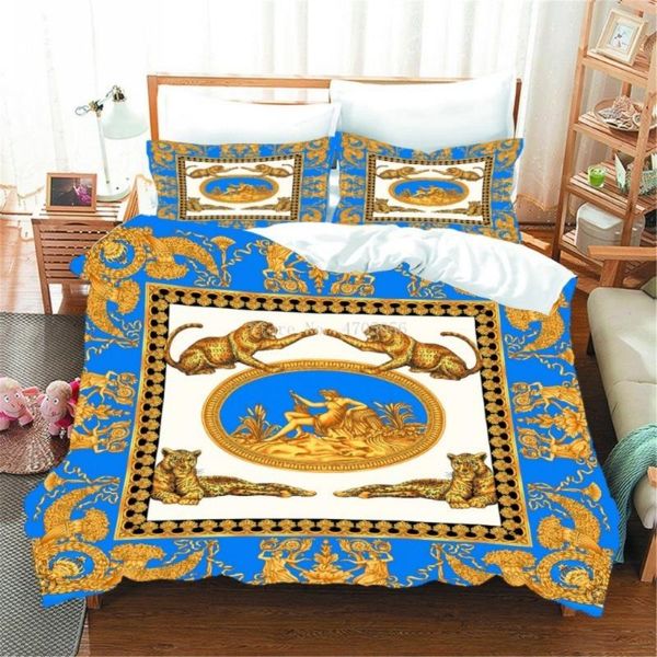 

art pattern gorgeous golden bedding set luxury home decor sheet 3 pieces with pillowcase single double bed large sets