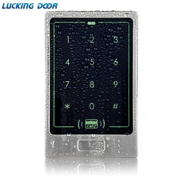 

waterproof metal rfid access control keypad 8000 users 125khz card reader key fobs fingerprint