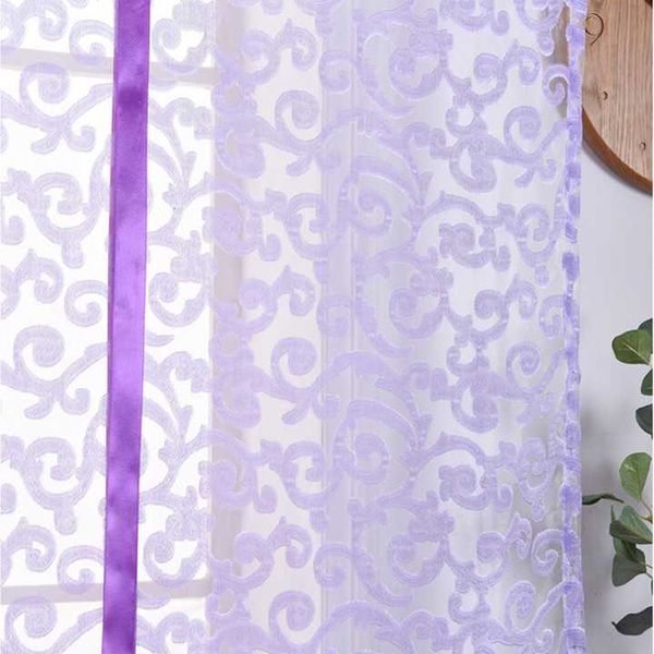 

curtain & drapes elegant style floral pattern tie up room