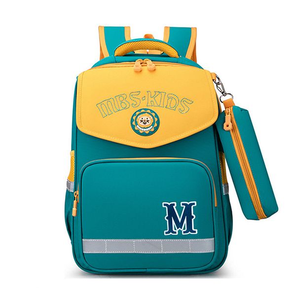 

kids' bags backpack boys girls cute schoolbag with pencil case reflective stripe high capacity 1-6 grade student bag