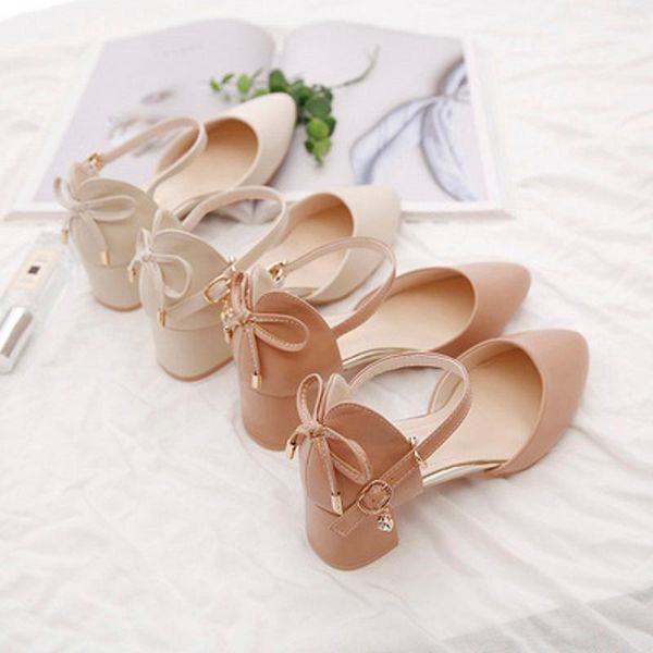 

sandals 2021 summer all-match point-toe single shoes hollow high-heeled, Black