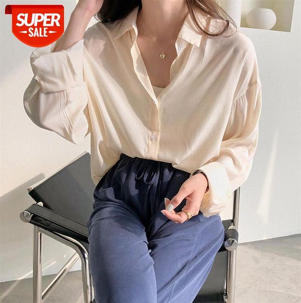 

[ou fan] 7235 pure color thin temperament long-sleeved shirt women korean loose sunscreen #691t, Black;gray