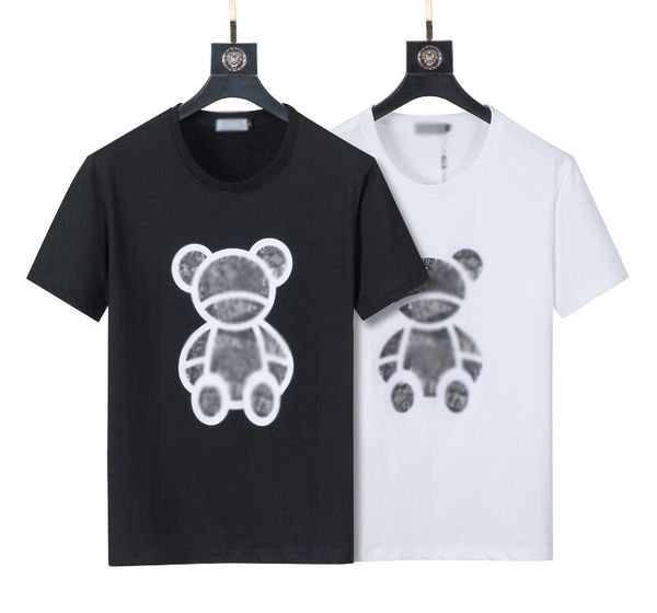 

summer mens designers t shirt casual man womens loose tees with letters print short sleeves fashion men shirts asian size #008, White;black
