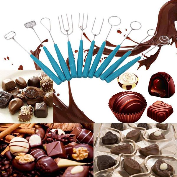 

baking & pastry tools 10pcs/lot home party chocolate dipping forks decoration fondue fountain cake cupcake sugar ornaments diy decor