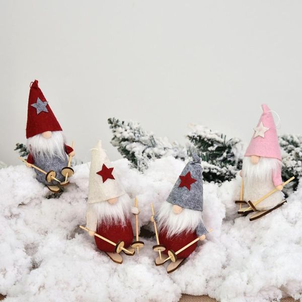 Weihnachtsdekorationen, Heimdekoration, Baum, handgefertigt, schwedischer Tomte-Weihnachtsanhänger, Elfe, Weihnachtsmann, Kinder, Puppe, Geschenke, Ornamente, Zubehör, Party