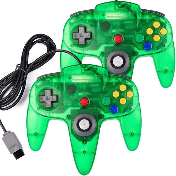 

pack n64 controller classic wired 64-bit gamepad joystick for ultra 64 system controllers & joysticks game