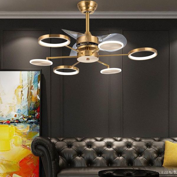 

modern ceiling fan light minimalist dining room living bedroom household fans with lights