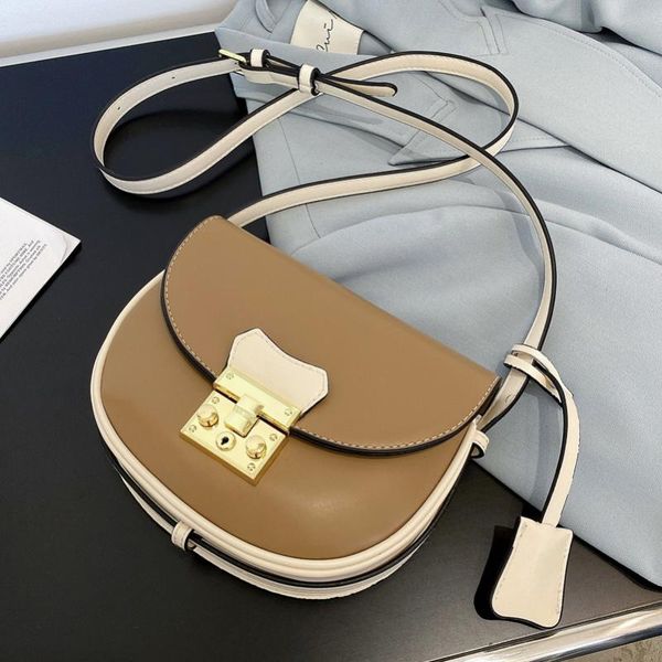 

evening bags 2021 spring soft leather saddle women shoulder bag for teenage girl multi-function small crossbody messenger be05181