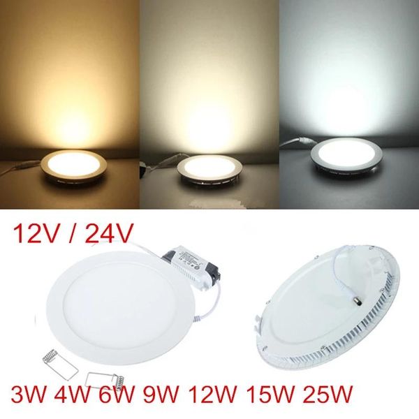 

downlights ac/dc 12v 24v ultra thin led downlight 3w 4w 6w 9w 12w 15w 25w round ceiling recessed decoration house