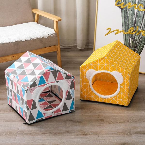 

cat beds & furniture comfortable unique bed house creative enclosed modern nordic cute for indoor gatos accesorios pet ei50mw