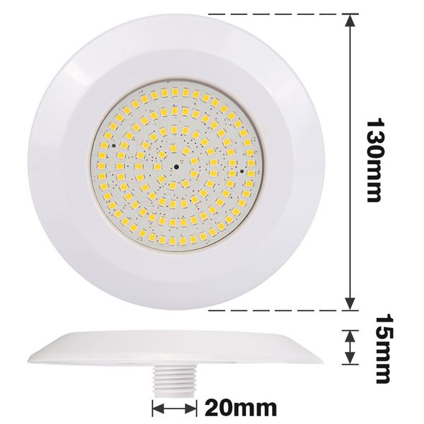 DC12V 108 LED Piscina Luz À Prova D 'Água IP68 Quente Branco Branco Submersível Luzes Subaquáticas Piscina Night Lamp Exterior Spotlight Jardim Pools Iluminação