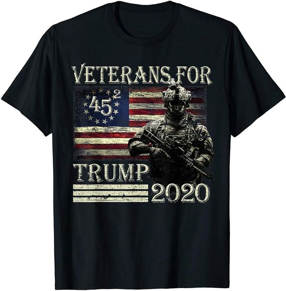 

veterans for trump 2020 military republican supporter tshirt size s-5xl, White;black