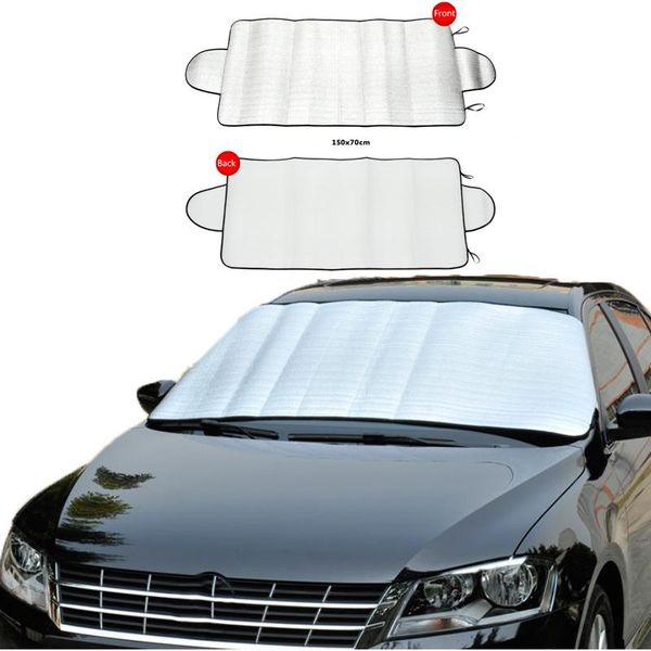 

192x70cm universal portable car cover sunscreen windscreen heat sun shade anti snow frost ice shield dust protector winter sunshade