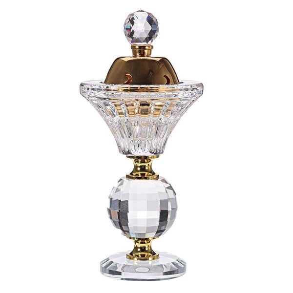 

fragrance lamps at69 -arabian crystal incense burner hollowed essential oil lamp floral decorated desk home decoration