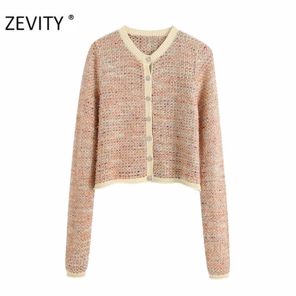 

women fashion o neck patchwork knitting sweater coat female long sleeve diamond breasted coats casual chic ct580 210420, Black;brown