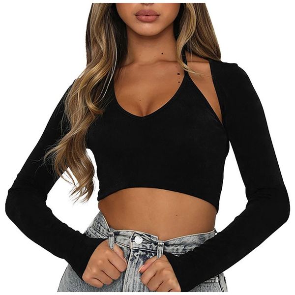 

women's blouses & shirts casual solid color and summer tank elastic shoulder strap belly button camisole chemisier femme 2021, White