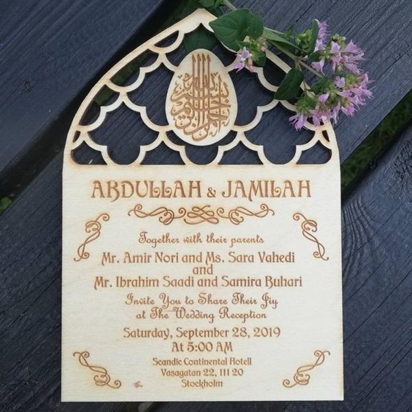 

greeting cards rustic wooden wedding invitation card, valentine's day anniversary decoration,wedding gift for guest