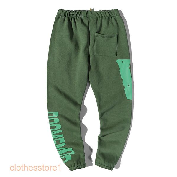 

factory outlet brand ins pants jeans shorts autumn winter v sweetpots fast tour concert dark green plush pants casual sports trend 5a, White;black