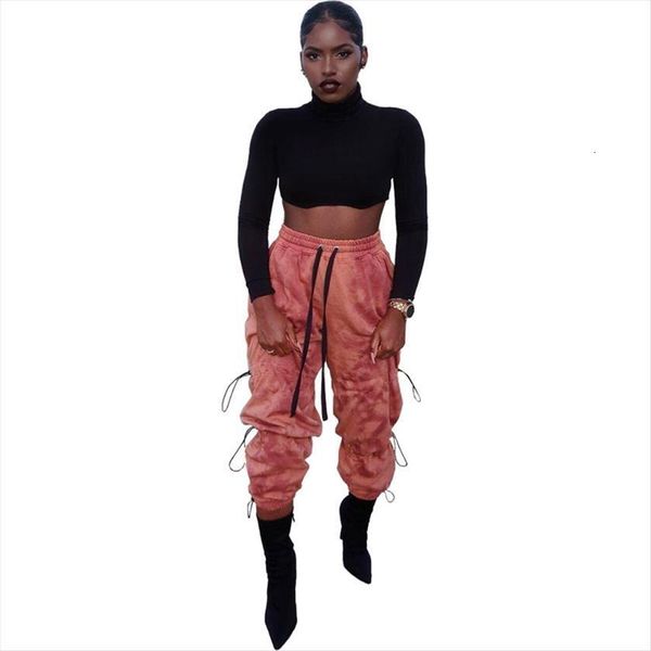 

high waist sweatpants winter streetwear women pant elastic drawstring gothic harajuku sweats loose casual sport trousers, Black;white