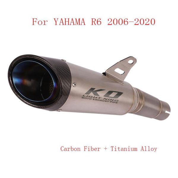 

for yahama r6 2006-2021 slip on exhaust system muffler escape pipe motorcycle