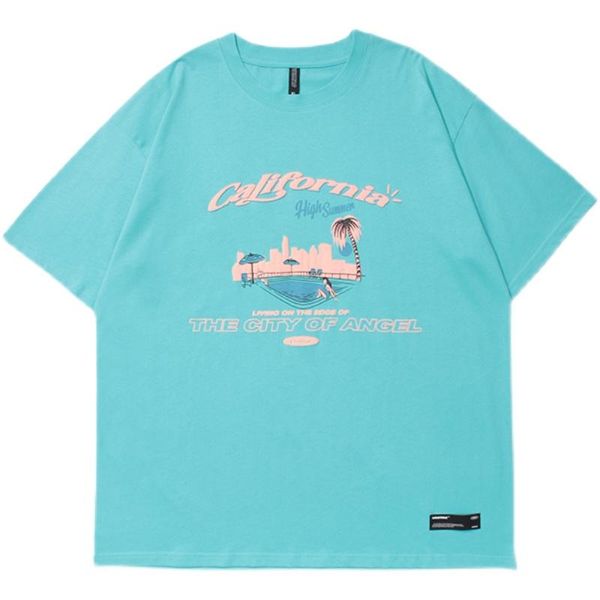 

men's t shirt short sleeve simple couple clothes 2021 summer oversized harajuku hip hop cotton streetwear sweatshirt hoodies & swea swe, Black