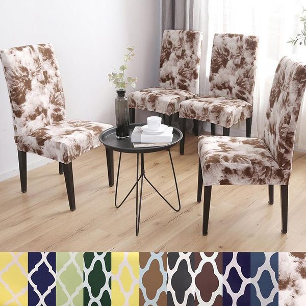 

chair covers spandex cover stretch home dining elastic floral print multifunctional cloth 1pc