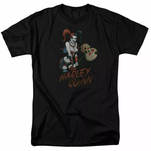 

Harley Quinn Harley Hammer T Shirt Licensed Comic Book Tee Black, White;black