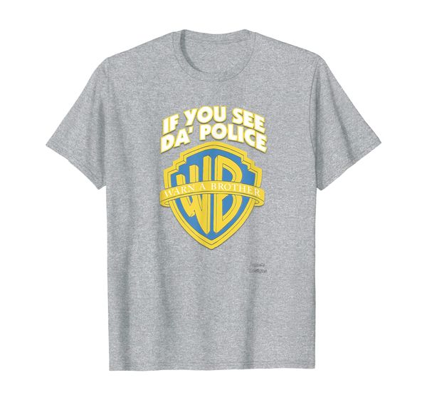 

jame's designs: if you see da police warn a brother t-shirt, White;black