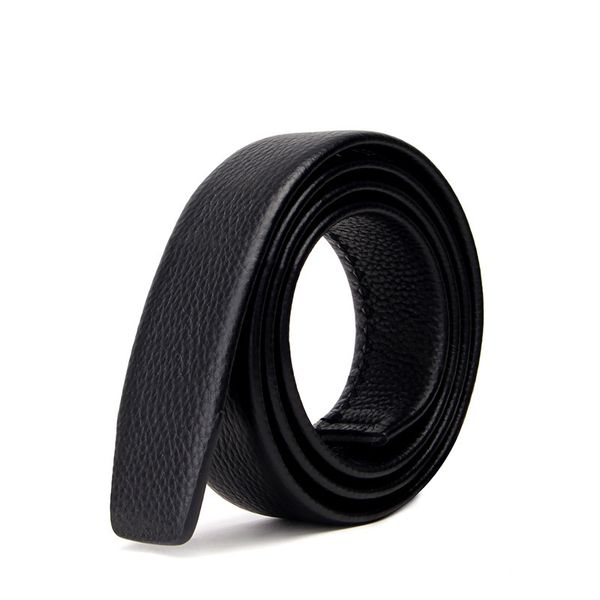 

belt men's head leather printing versatile fashion wear-resistant automatic buckle, Black;brown