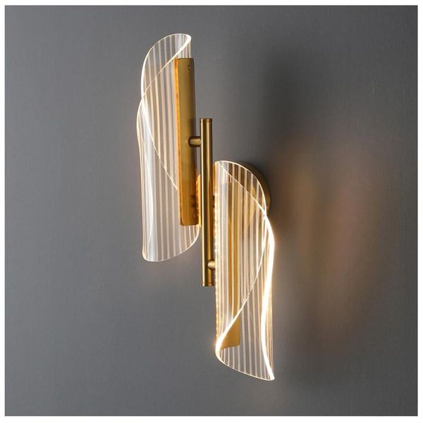 

modern led wall lights for bedroom bedside lighting decorative sconce aisle corridor gold acrylic lamp