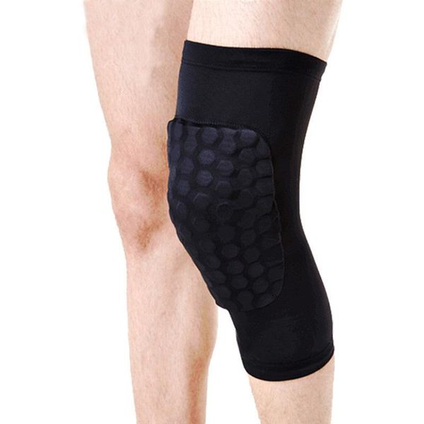 

elbow & knee pads 1 pcs breathable basketball shooting kneepads mens sports supports sleeves bracer kneelet protector, Black;gray