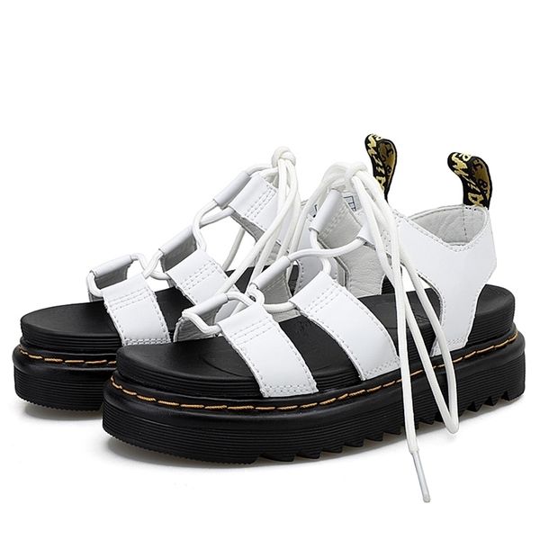 

women sandal summer wedge platform woman comfort ins mid heel shoes female cross straps 2021 ladies casual outdoor footwear wenshet, Black
