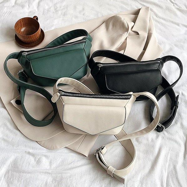 

waist bags 1pc women fanny pack belt purses female solid color casual for leather shoulder bag travel small chest