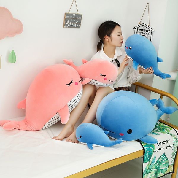 

squishy whales stuffed plush shy couple aquatic animals ocean blue cachalot humpback ultra soft boys girls 35/50/80cm