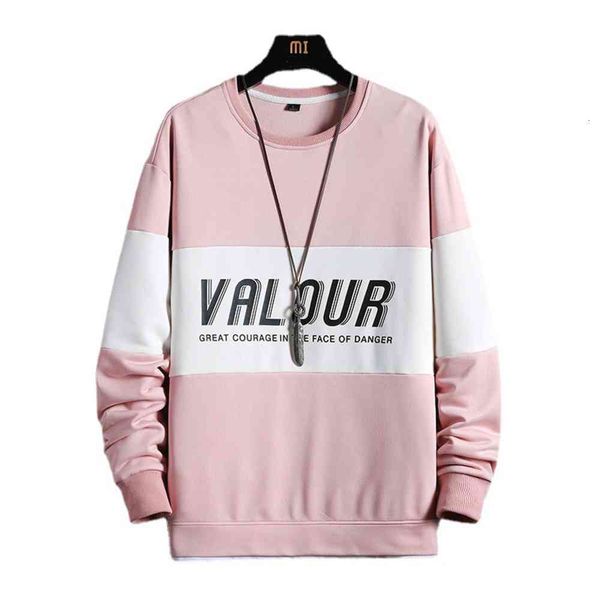 

round neck men's student long sleeve sweater, Black