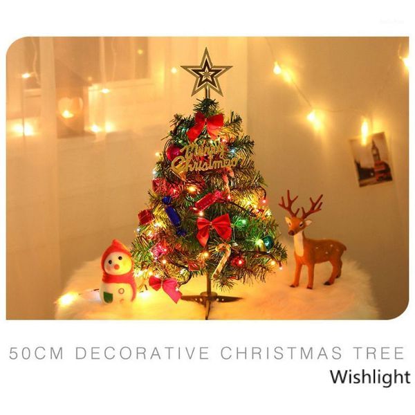 

christmas decorations 50cm illuminated mini tree xmas deskshopping mall decor year gift ornaments string light