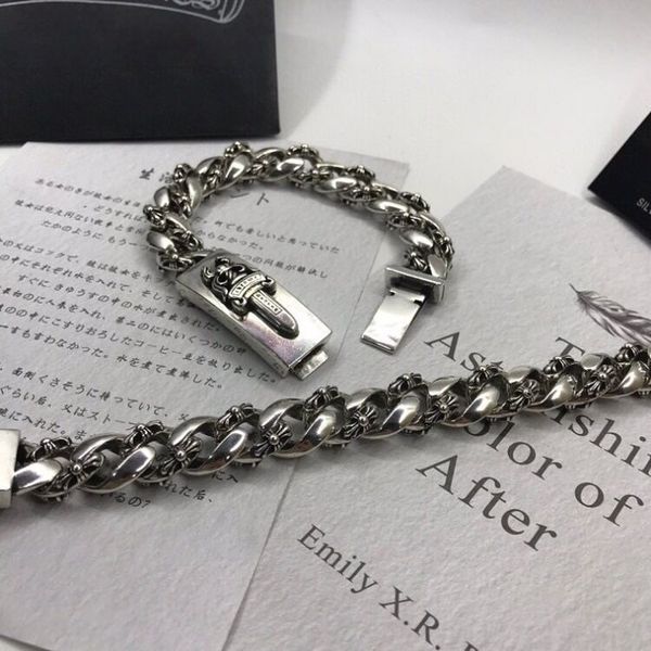 

designer jewelry croquet new fashion thick bracelet hip hop sword large men's hand accessories onut 0dnv, Black