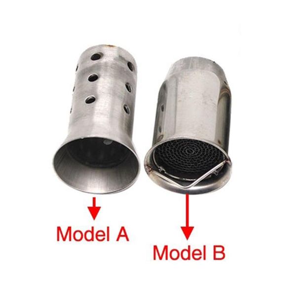

modified motorcycle exhaust pipe catalyst db killer silver stainless steel manifold & parts