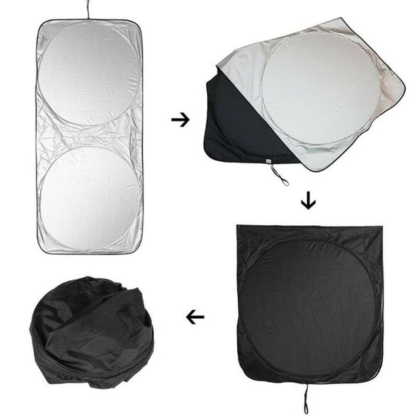 

universal car windshield sunshade adjustable reflective accessory anti-uv