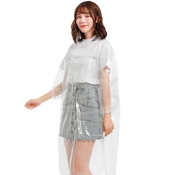 

raincoats 10pc disposable poncho cap transparent raincoat anti-fog saliva